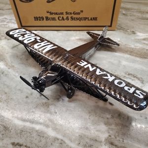 2001 TEXACO 1929 BUHL CA6 SESQUIPLANE SPOKANE SUN GOD COLLECTOR PLANE TOY BANK